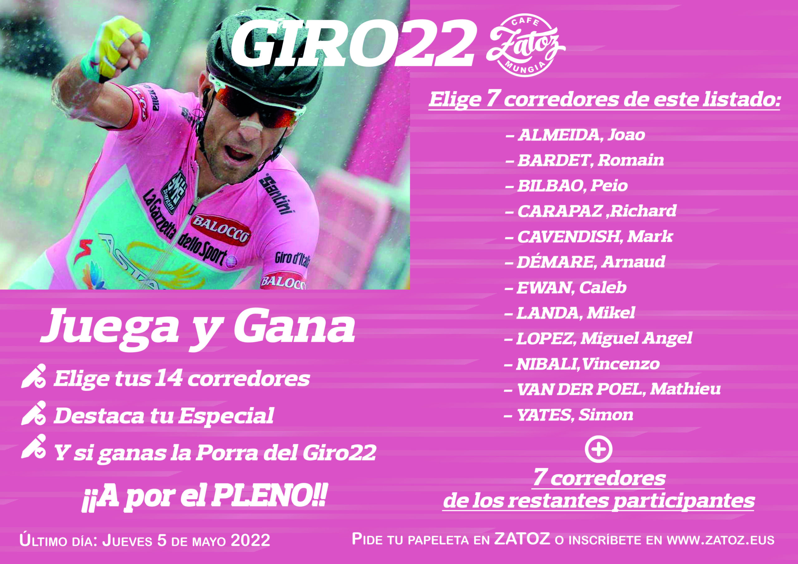 CARTEL CON LISTADO